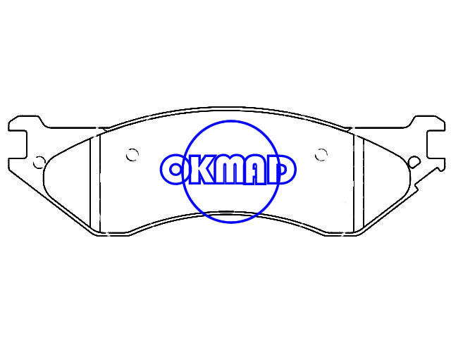 DODGE RAM 1500 2500 3500 브레이크 패드 FMSI: D1077-7982/7865 OEM: 5139917AA/05093257AA, F1077